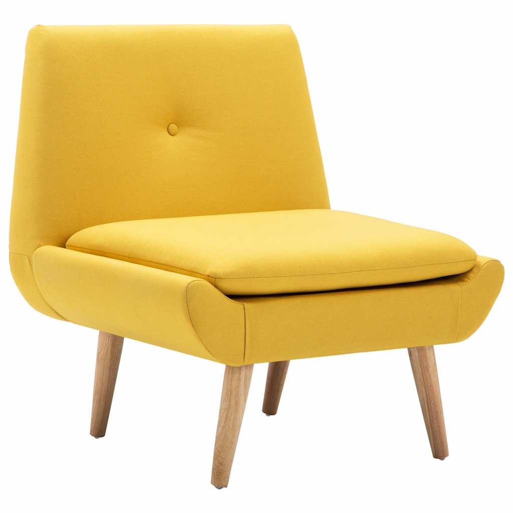Fauteuil stof geel – afbeelding 2
