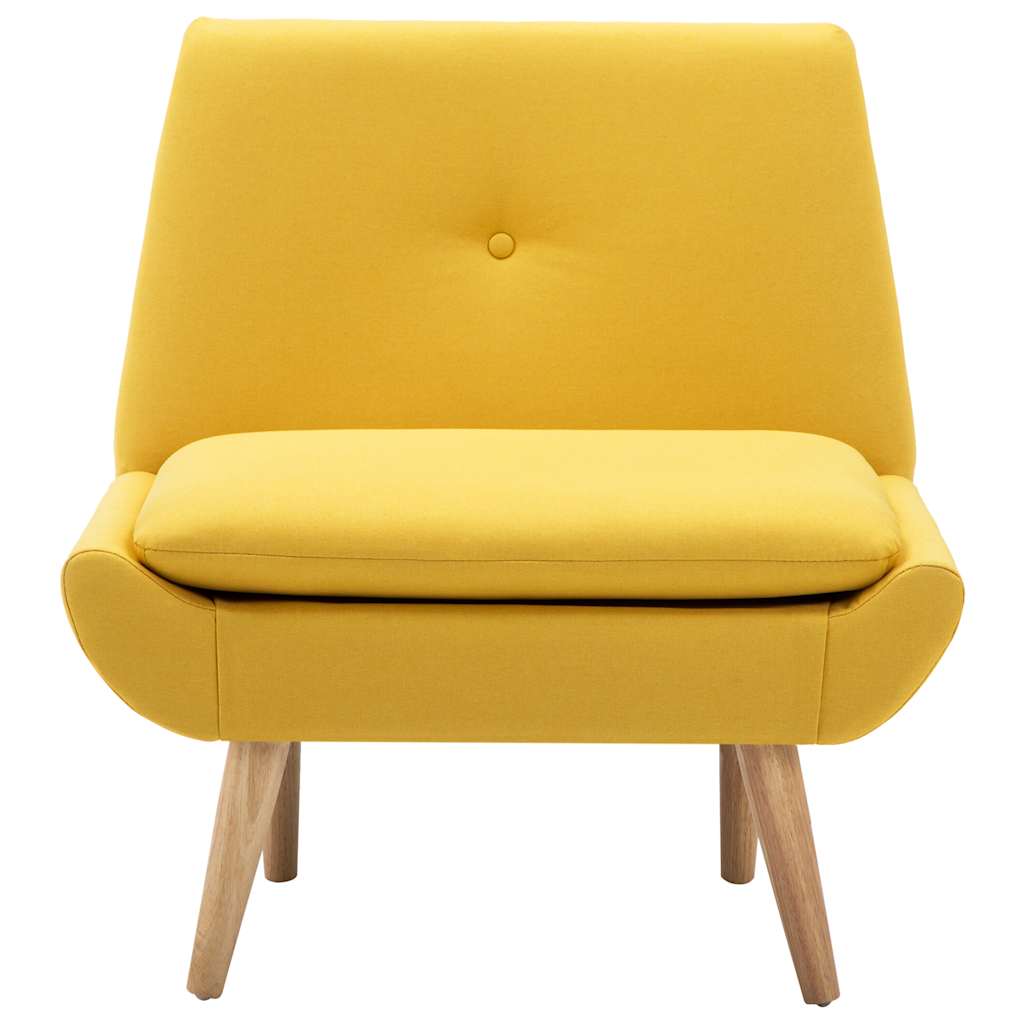 Fauteuil stof geel – afbeelding 3