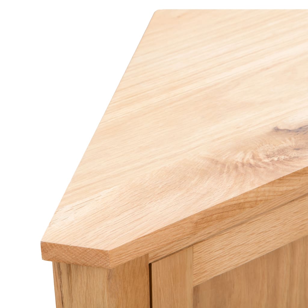 Hoekkast 59x45x80 cm massief eikenhout – afbeelding 6