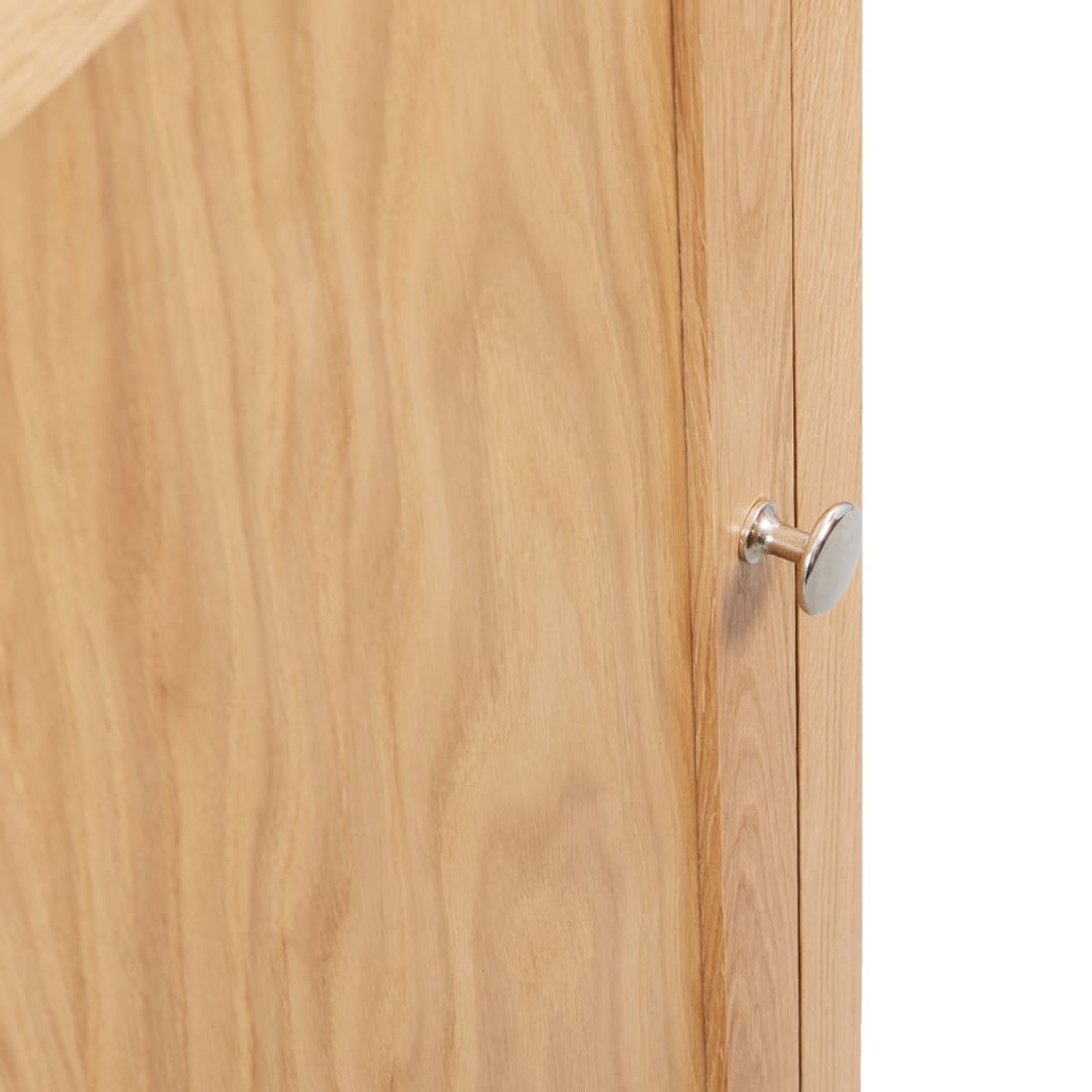 Hoekkast 59x45x80 cm massief eikenhout – afbeelding 7