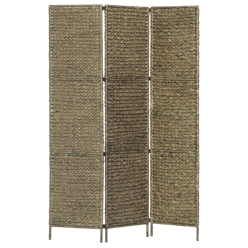 Kamerscherm met 3 panelen 116x160 cm waterhyacint bruin