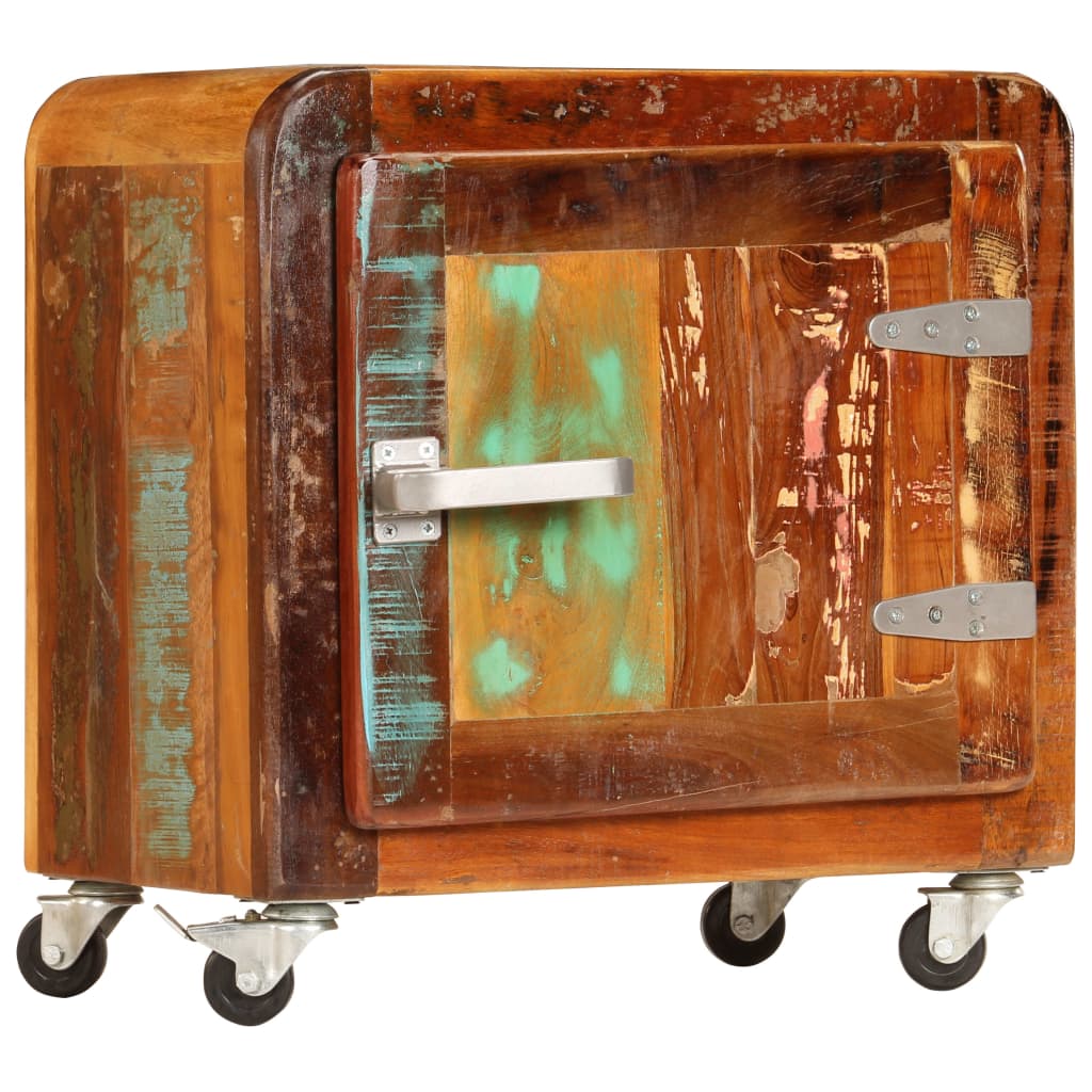 Nachtkastje 50x30x50 cm massief gerecycled hout – afbeelding 11