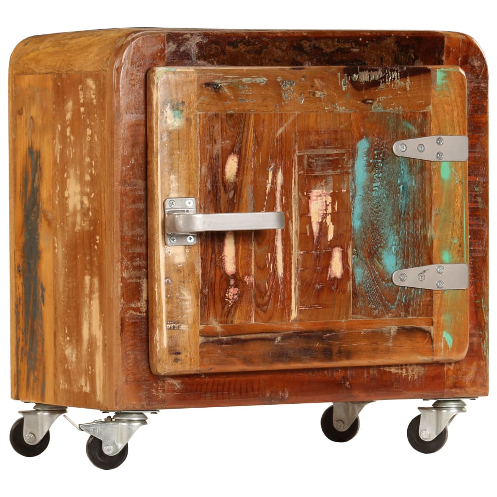 Nachtkastje 50x30x50 cm massief gerecycled hout – afbeelding 12