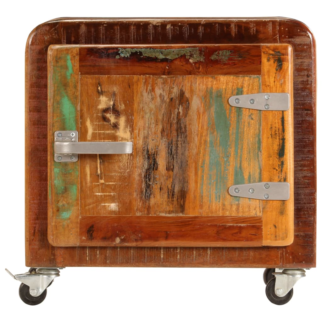 Nachtkastje 50x30x50 cm massief gerecycled hout – afbeelding 2