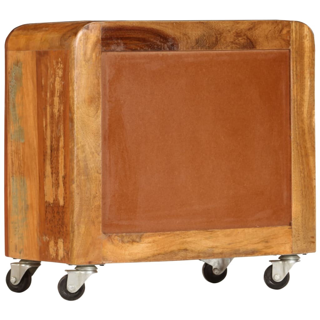Nachtkastje 50x30x50 cm massief gerecycled hout – afbeelding 3