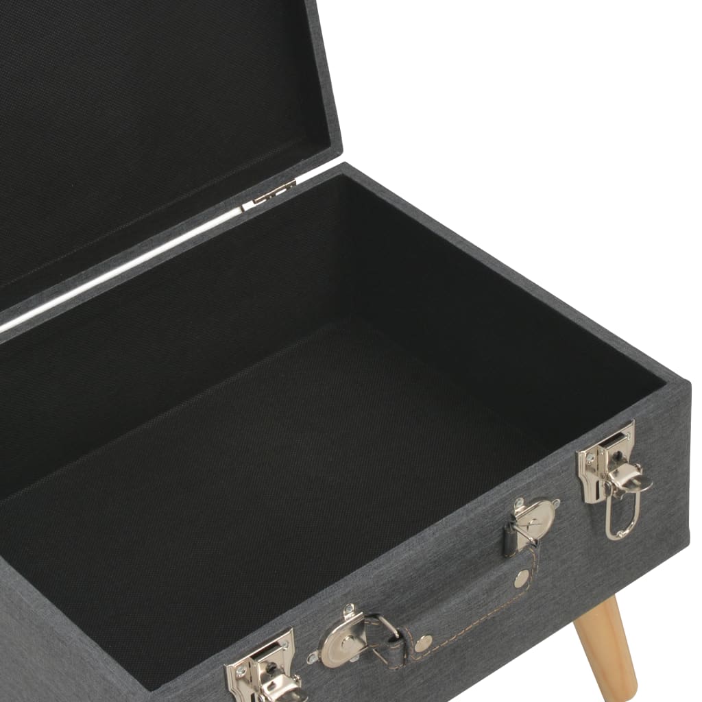 Opbergkruk 40 cm stof donkergrijs – afbeelding 6