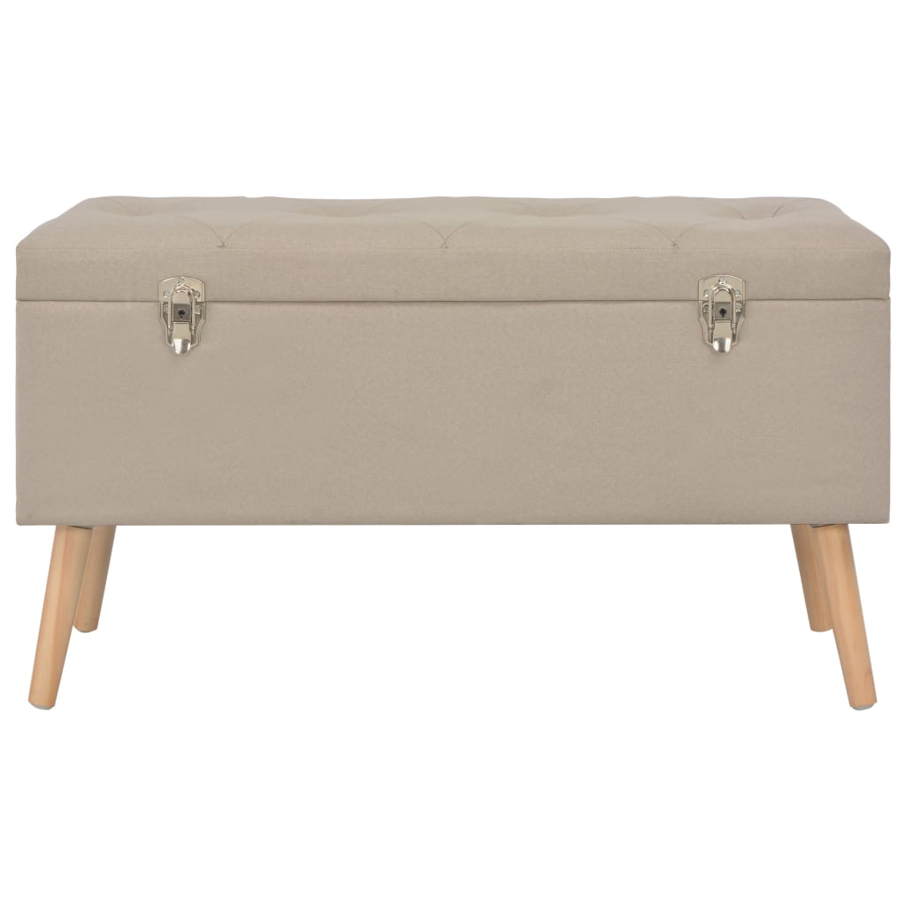 Opbergkrukken 3 st stof beige – afbeelding 11