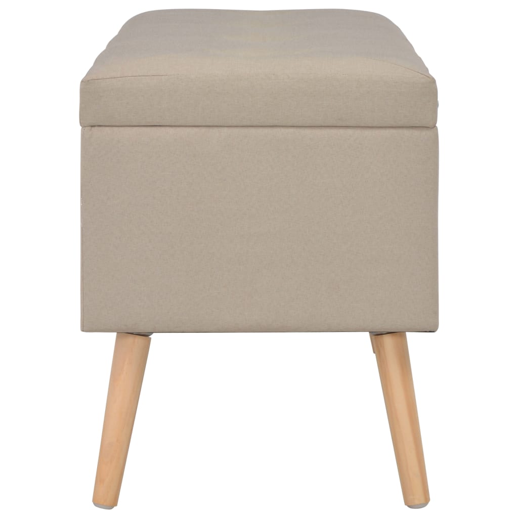 Opbergkrukken 3 st stof beige – afbeelding 12