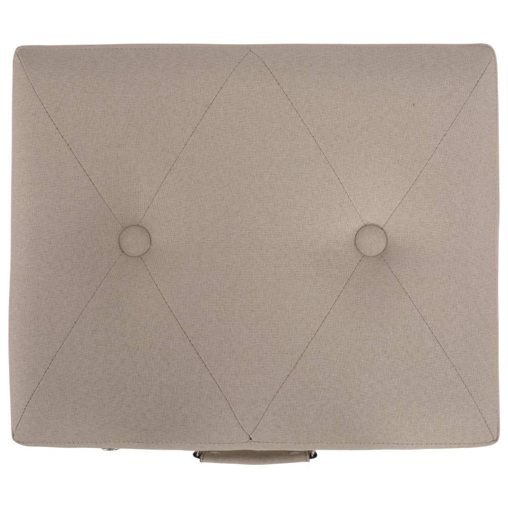 Opbergkrukken 3 st stof beige – afbeelding 5