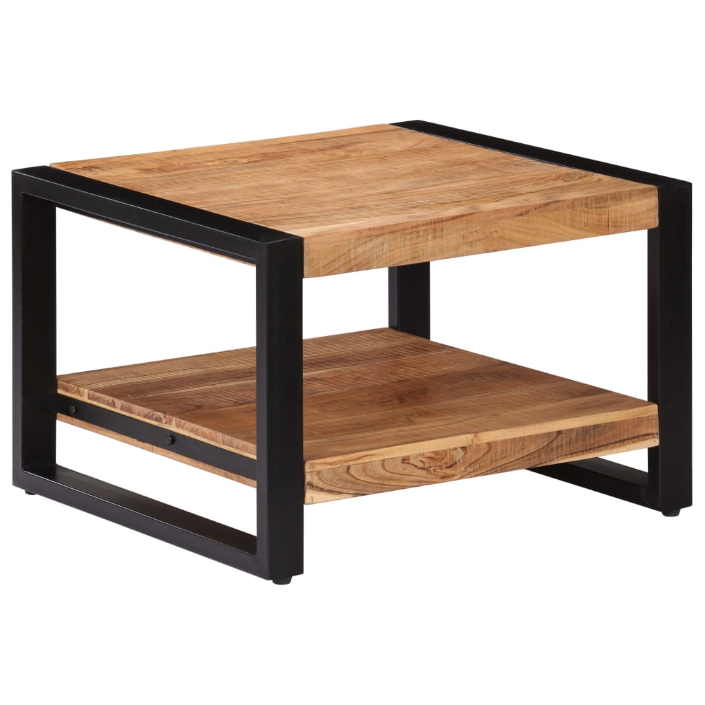 Salontafel 60x60x40 cm massief acaciahout – afbeelding 1