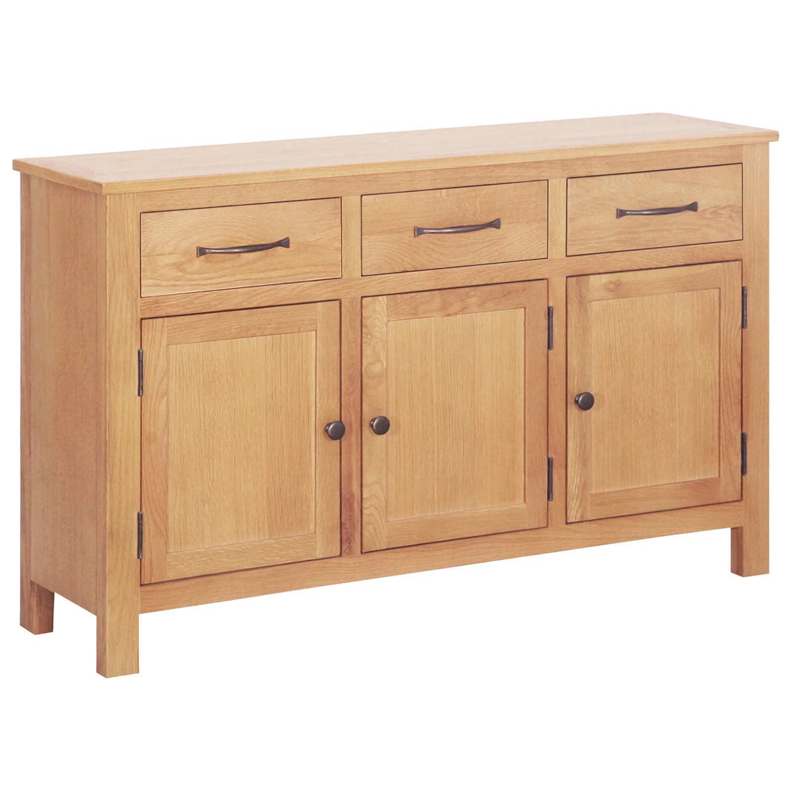 Dressoir Bruin 112 x 33.5 x 70 cm Massief eikenhout – afbeelding 1