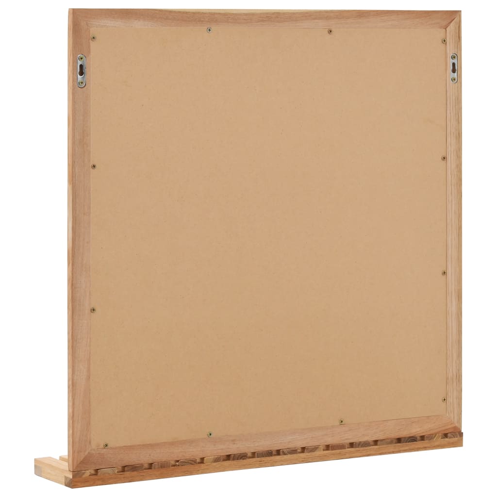 Badkamerspiegel 60x12x62 massief walnotenhout – afbeelding 4
