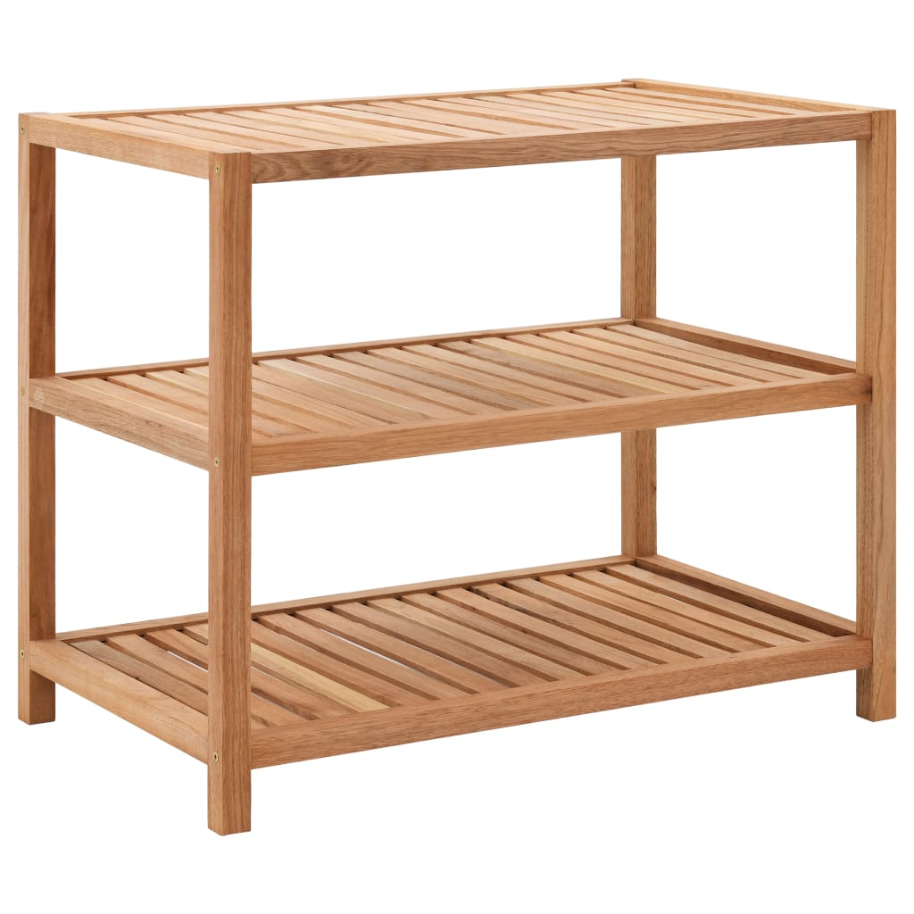 Badkamerrek 65x40x55 cm massief walnotenhout – afbeelding 1