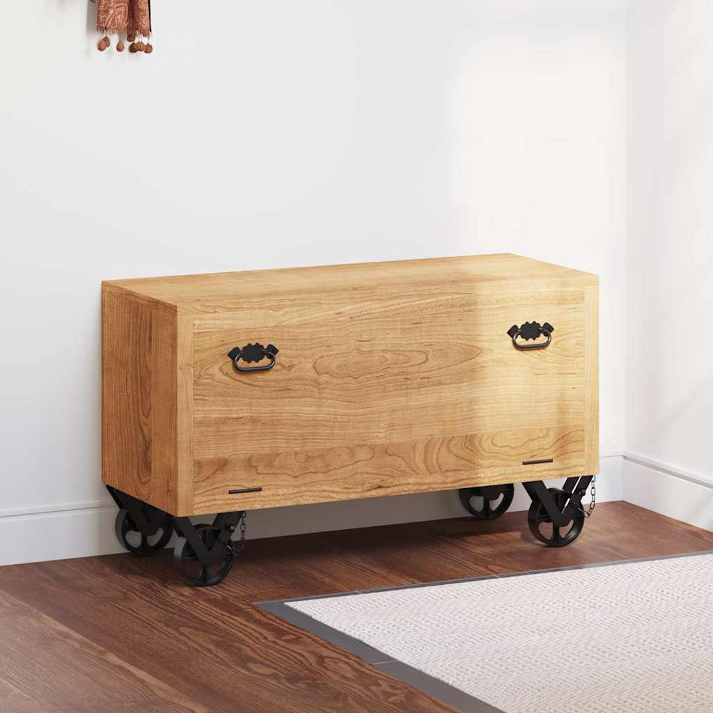 Schoenenkast 86x35x55 cm massief mangohout – afbeelding 1