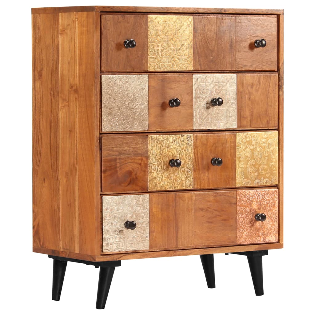Ladekast 60x30x75 cm massief acaciahout