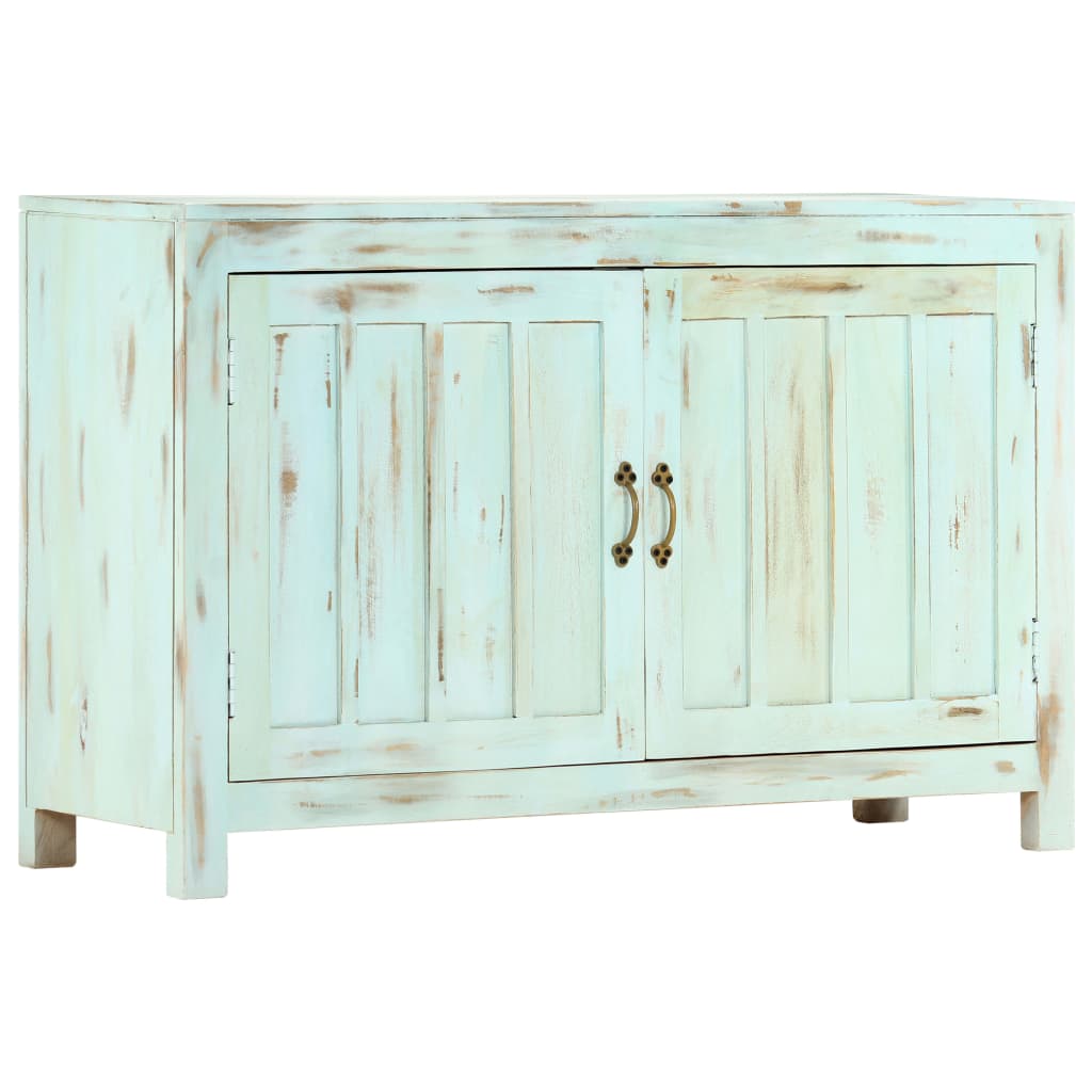 Dressoir 110x35x70 cm massief mangohout lichtblauw