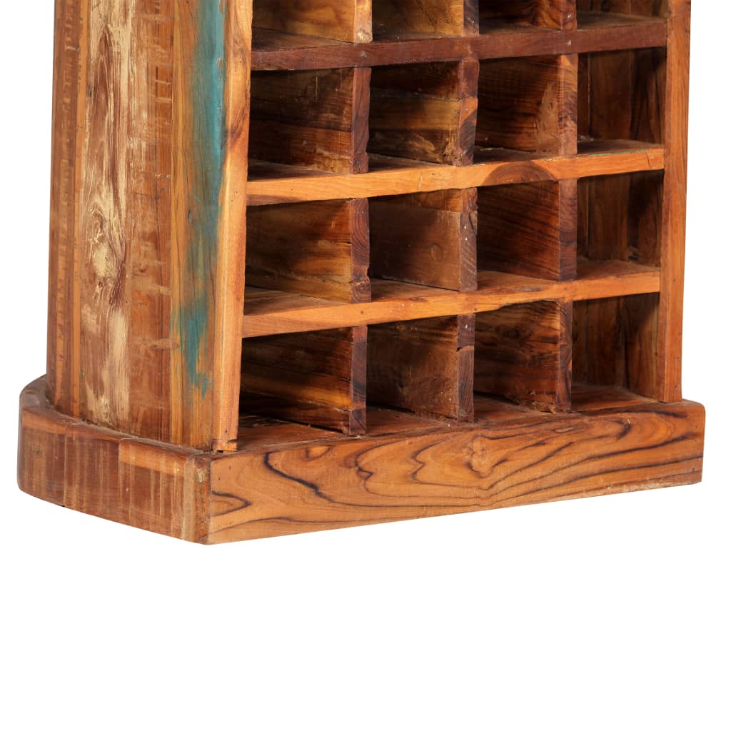 Wijnrek 50x40x180 cm massief gerecycled hout – afbeelding 4