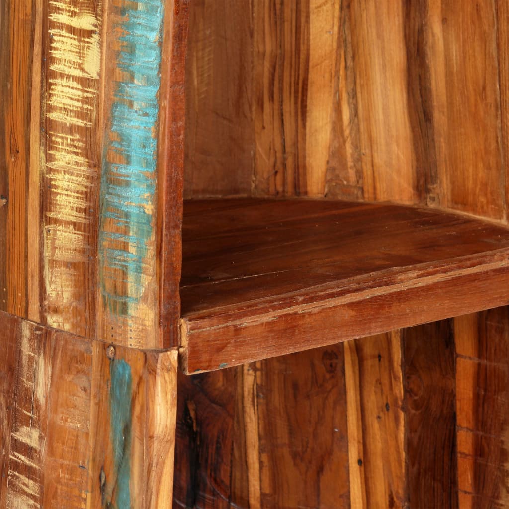 Wijnrek 50x40x180 cm massief gerecycled hout – afbeelding 5