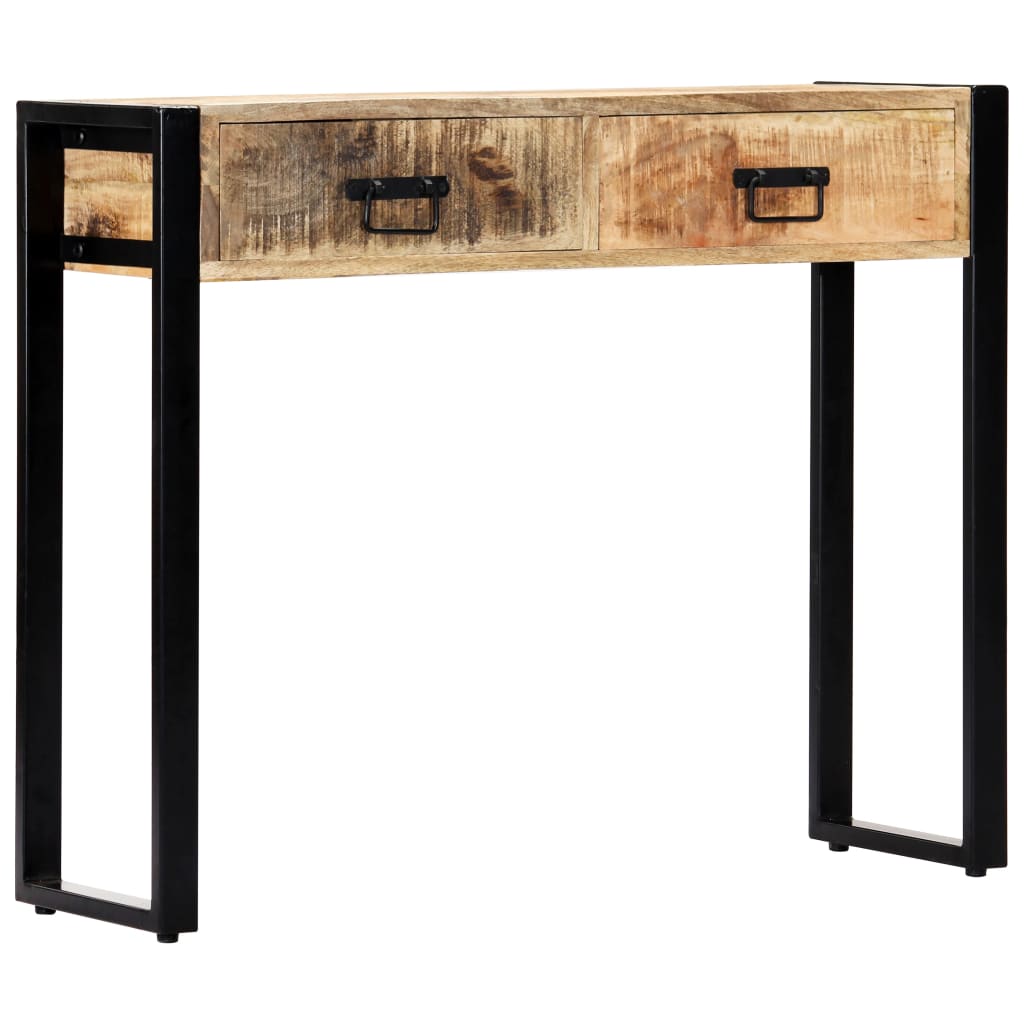 Wandtafel 90x30x75 cm massief mangohout – afbeelding 1