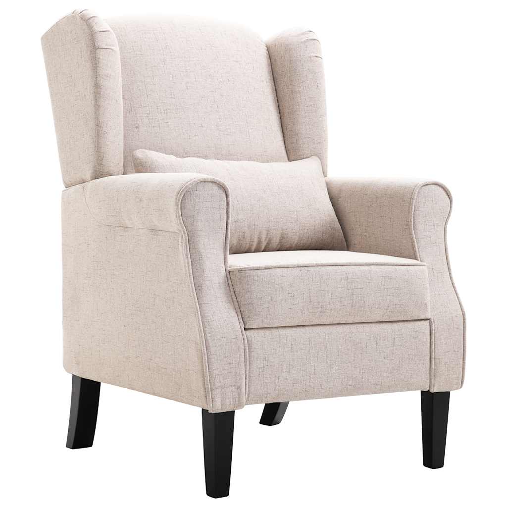 Fauteuil stof beige