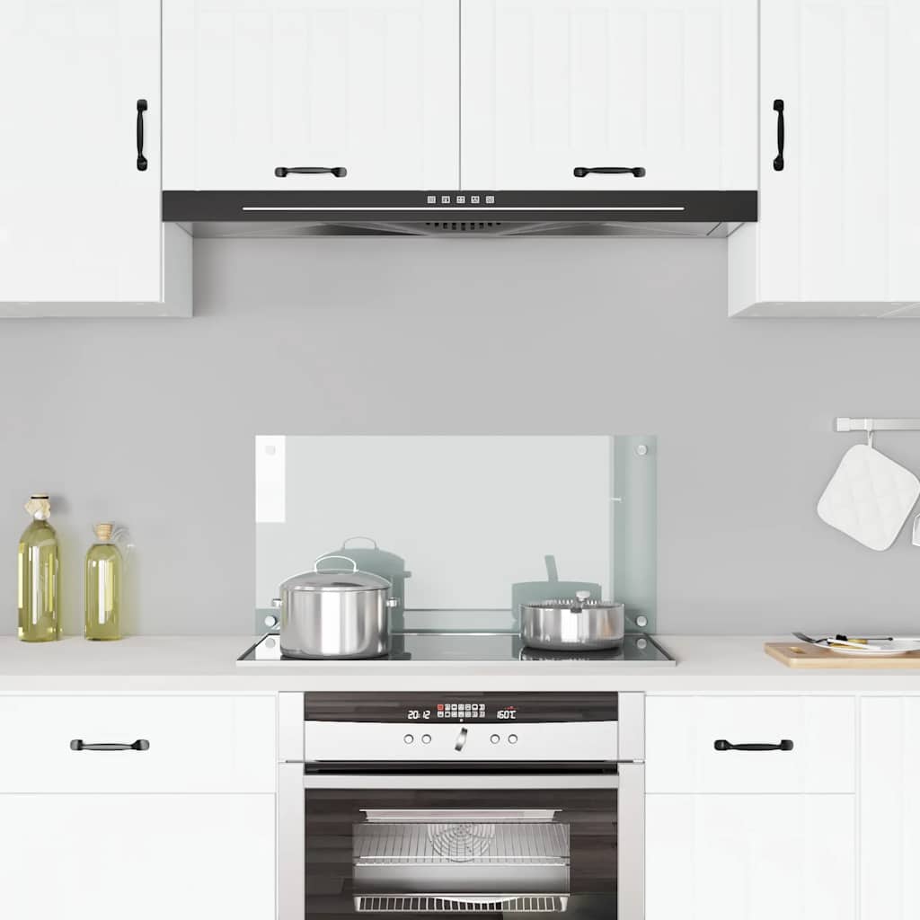 Spatscherm keuken 80x40 cm gehard glas transparant