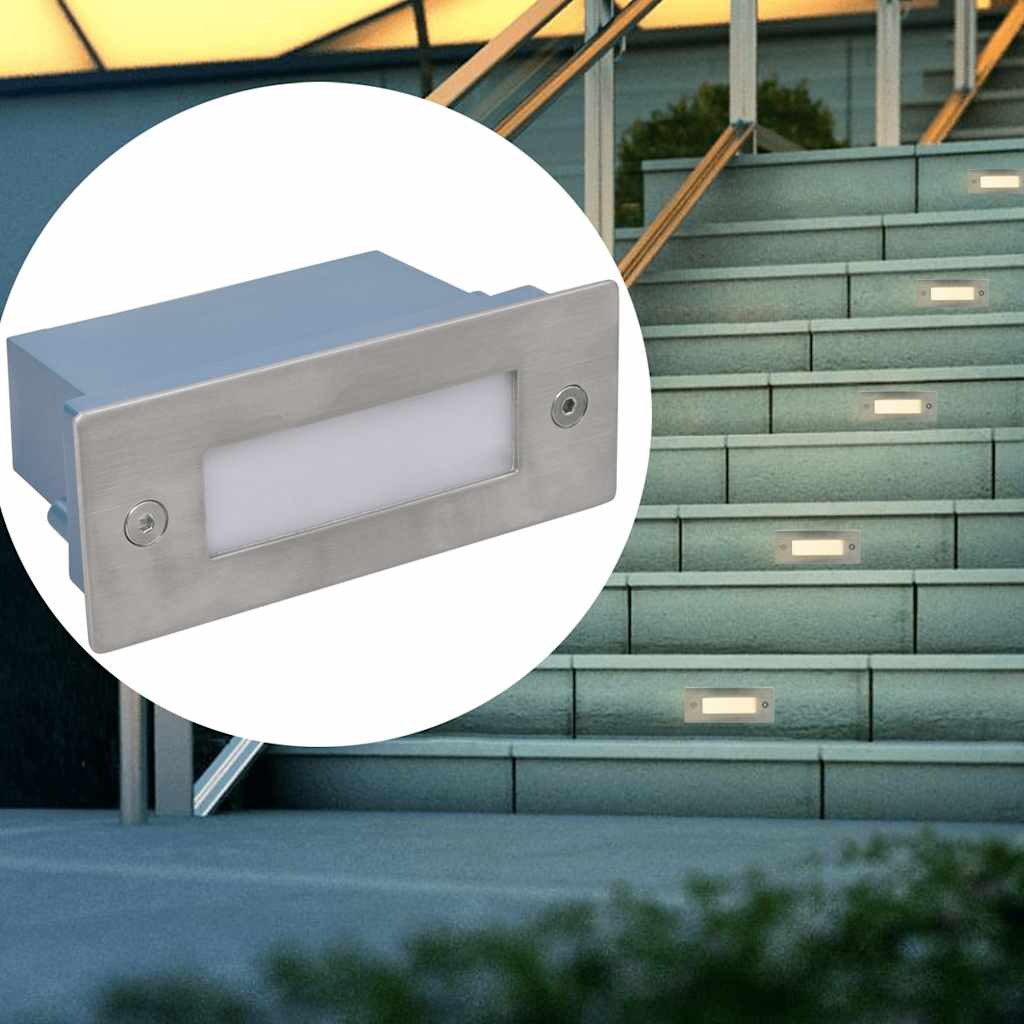 Trapinbouwspots 6 st LED 44x111x56 mm – afbeelding 1