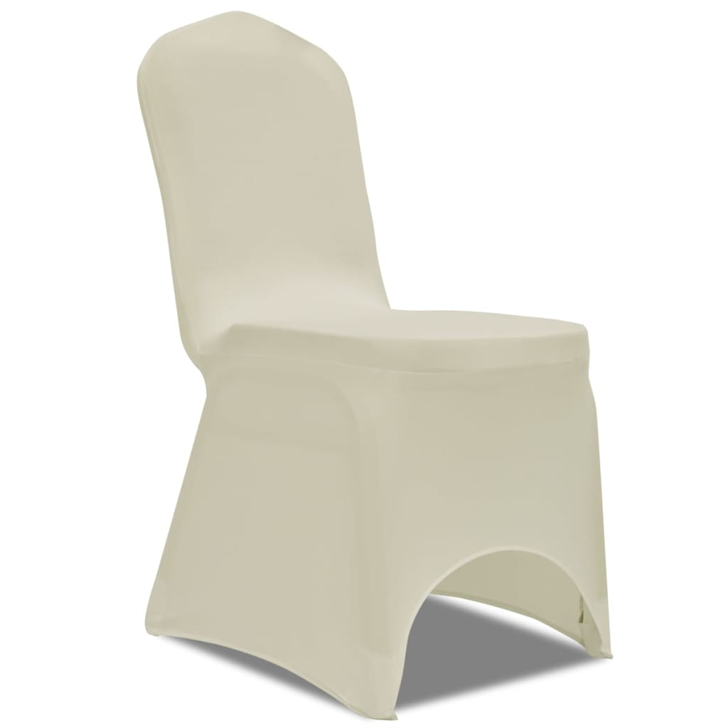 Stoelhoezen stretch crème 100 st – afbeelding 1