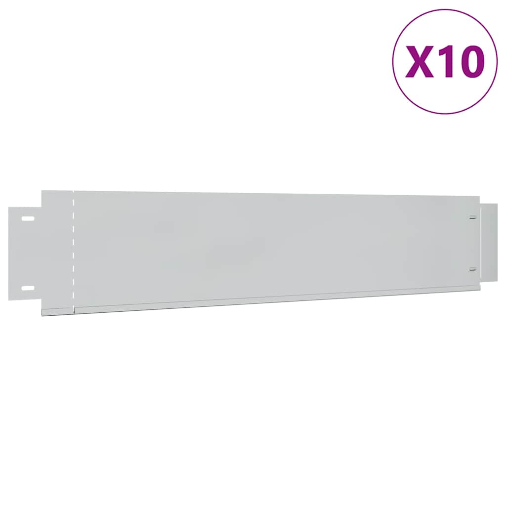 Grasboorden 10 st 100x20 cm gegalvaniseerd staal – afbeelding 2