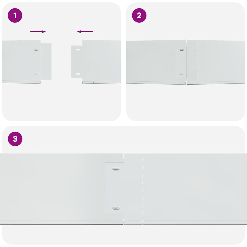 Grasboorden 10 st 100x20 cm gegalvaniseerd staal – afbeelding 6