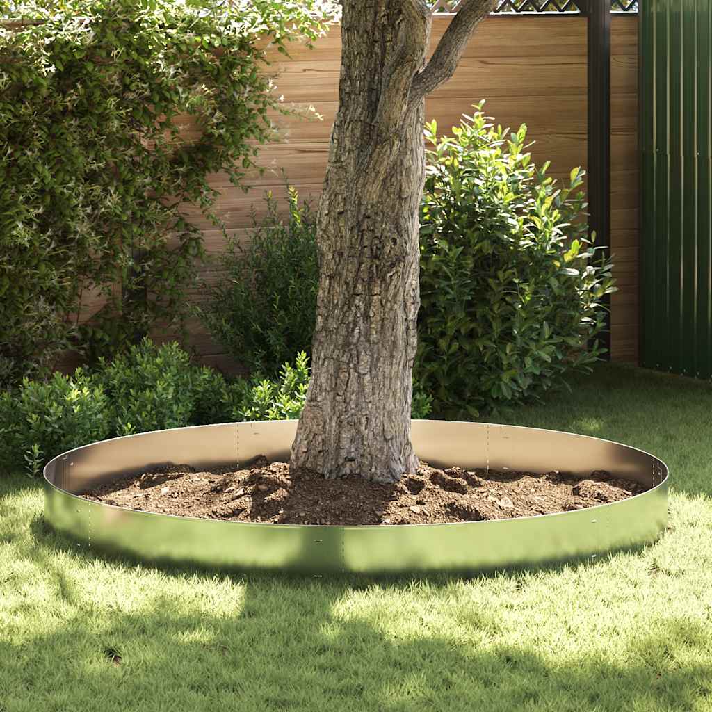 Grasboorden 20 st 100x20 cm gegalvaniseerd staal