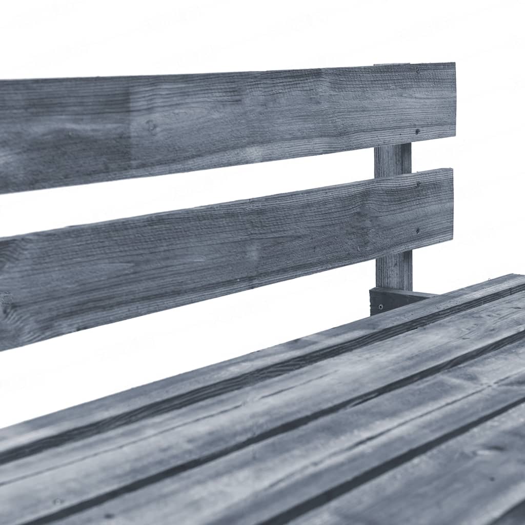 Tuinbank pallet met zandkleurige kussens grenenhout – afbeelding 5
