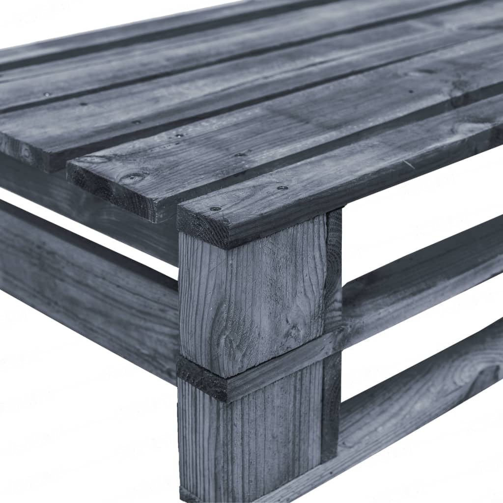 Tuinbank pallet met zandkleurige kussens grenenhout – afbeelding 6