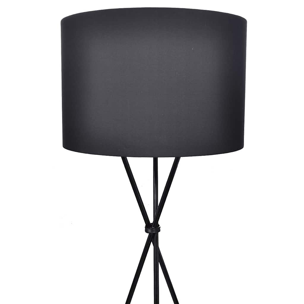 Lampenkap voor vloerlamp met standaard 139 cm zwart – afbeelding 2