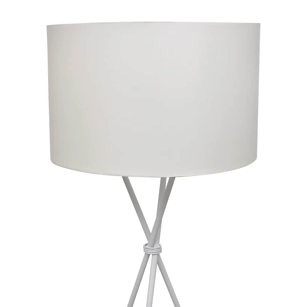 Vloerlamp inclusief lampenkap 139 cm wit – afbeelding 2