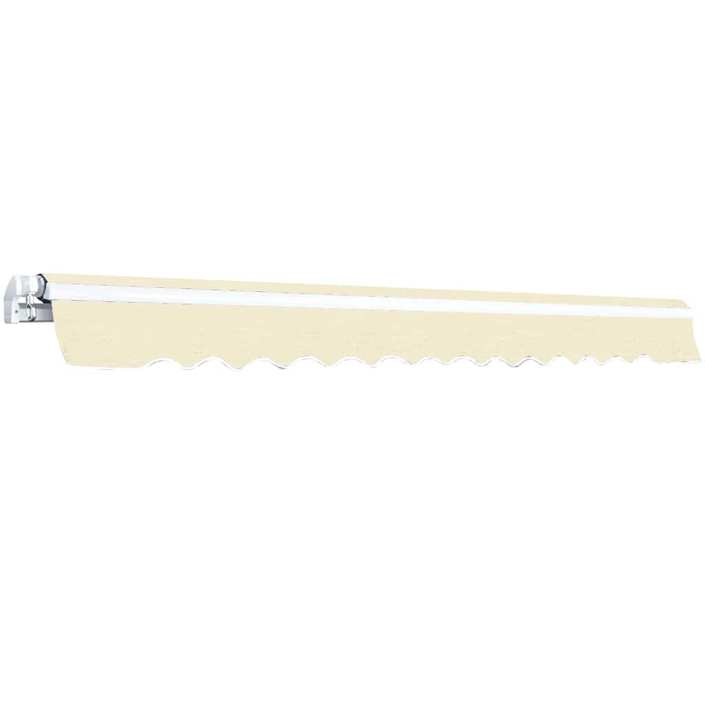 Luifel handmatig uittrekbaar 400 cm crème – afbeelding 3