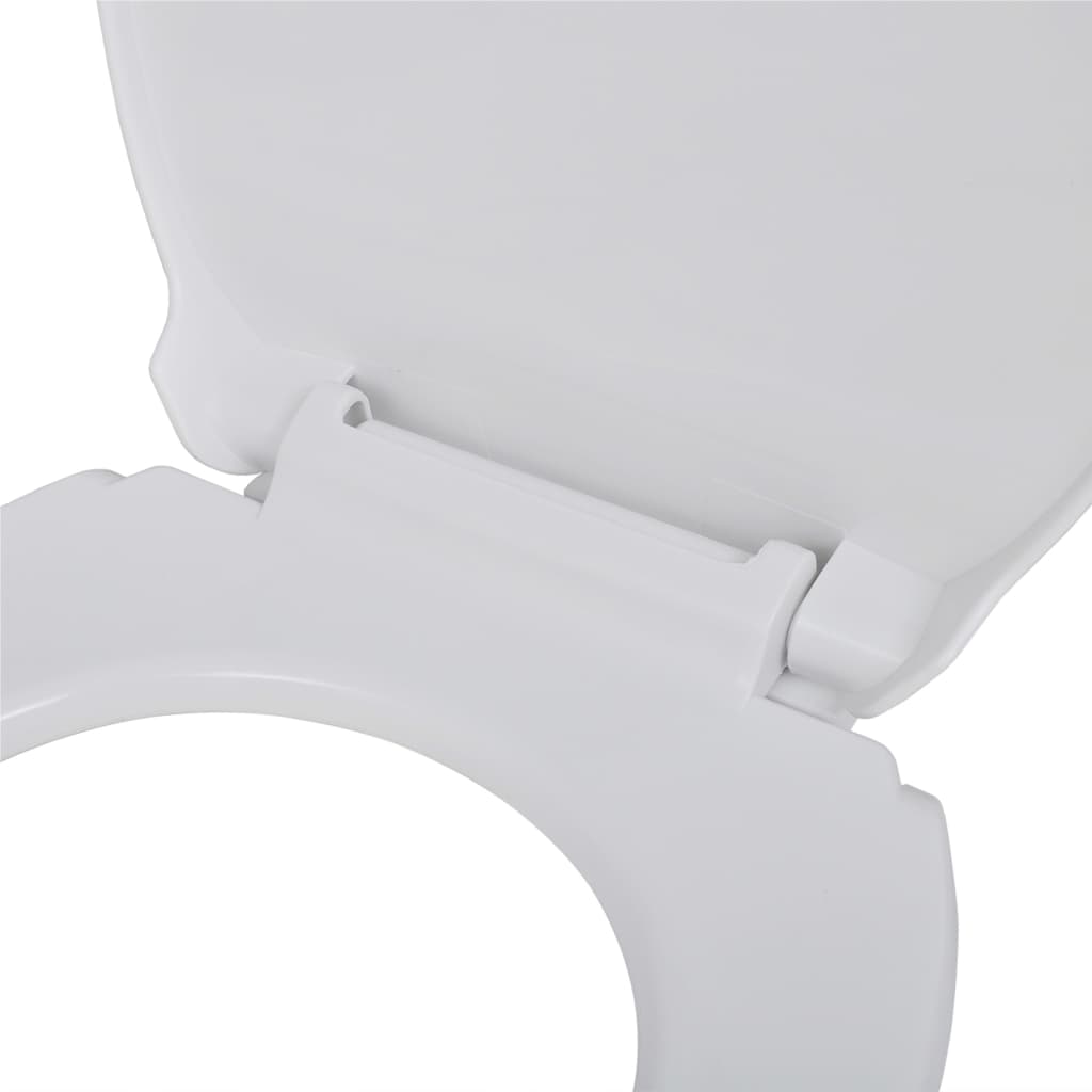 Toiletbrillen met soft-close deksels 2 st kunststof wit – afbeelding 5