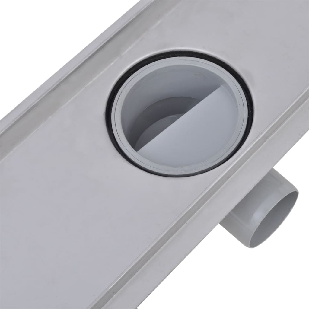 Doucheafvoer 2 st rechthoekig 530x140 mm roestvrij staal – afbeelding 7
