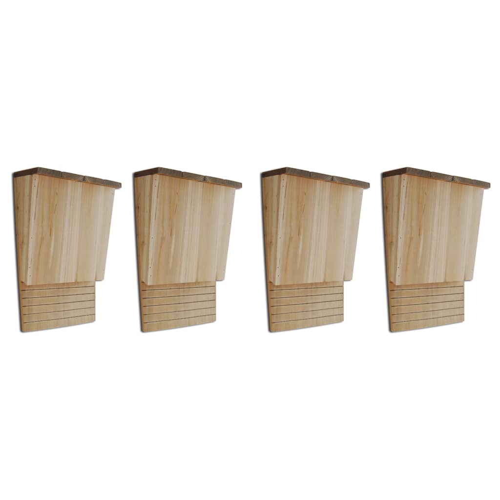 Vleermuizenkasten 4 st 22x12x34 cm hout