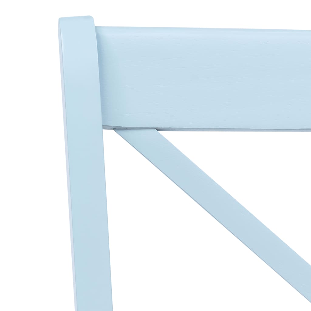 Eetkamerstoelen 6 st massief rubberwood grijs en naturel – afbeelding 5