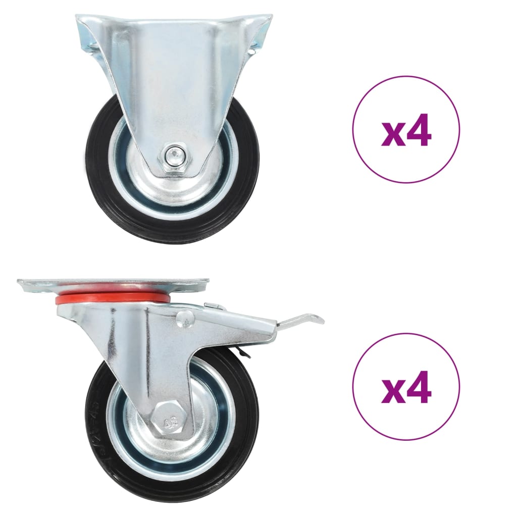 8 st Wielen 75 mm