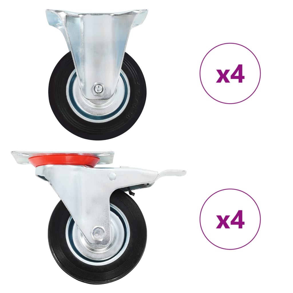8 st Wielen 100 mm