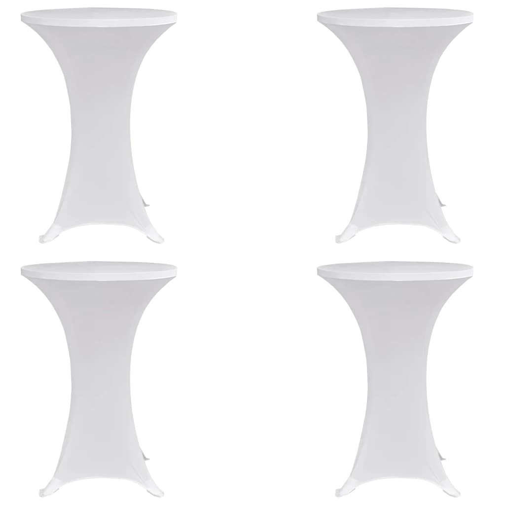 Statafelhoes 4 st stretch Ø60 cm wit