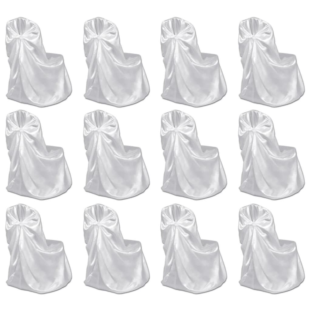 Stoelhoes voor bruiloft 12 st wit