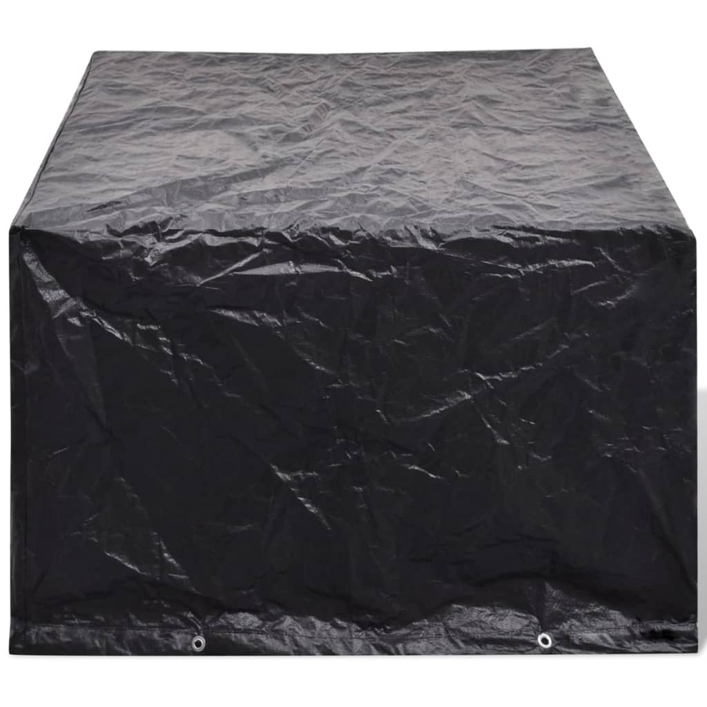 Tuinmeubelhoezen poly rattan 2 st 4-persoons 180x140 cm – afbeelding 3