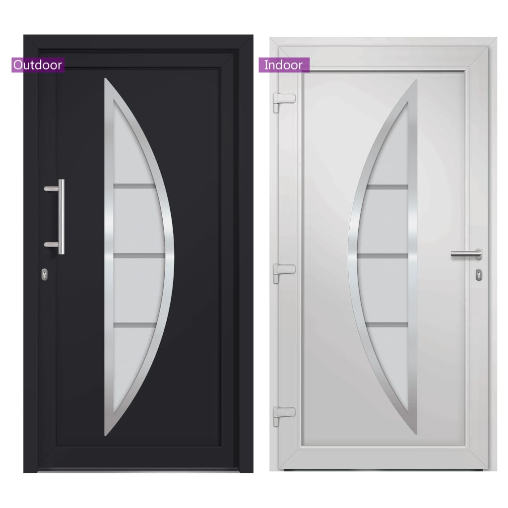 Voordeur 98x190 cm antraciet – afbeelding 6