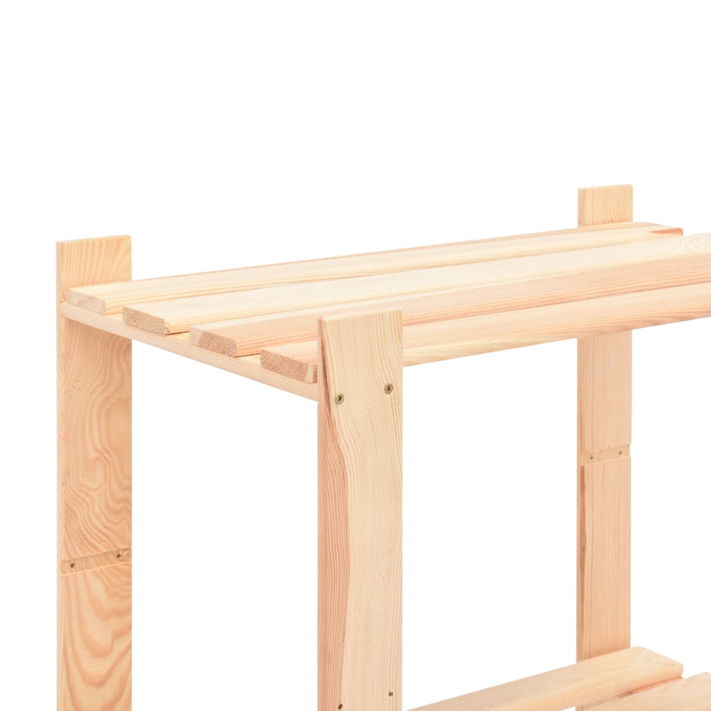 Opbergrekken 5-laags 2 st 80x38x170 cm grenenhout 250 kg – afbeelding 6