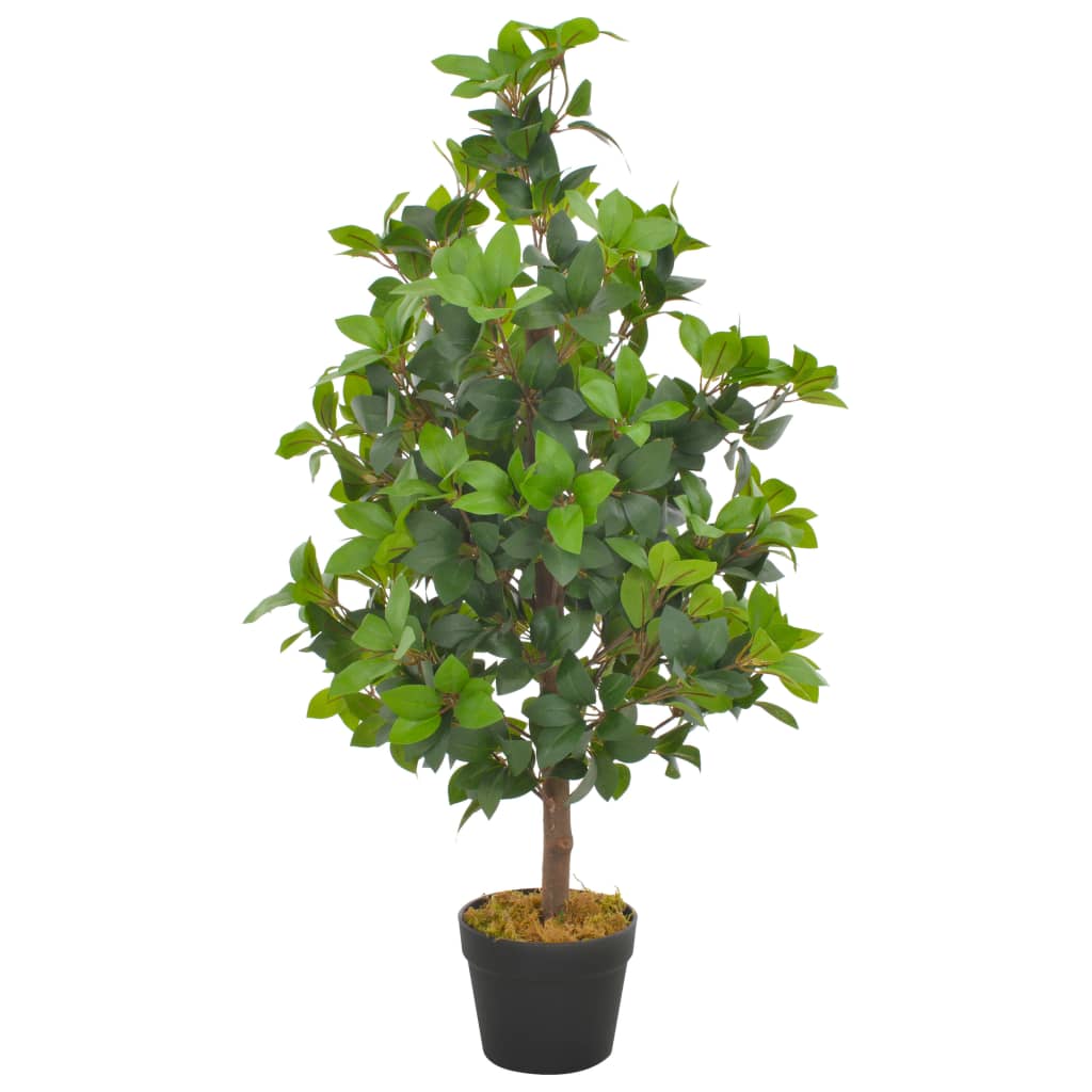 Kunstplant met pot laurierboom 90 cm groen