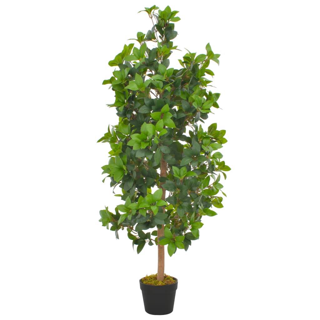 Kunstplant met pot laurierboom 120 cm groen – afbeelding 1