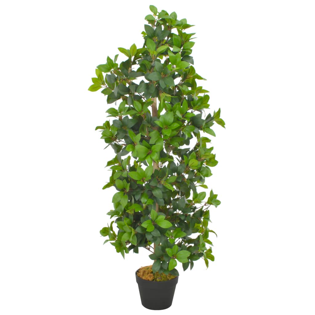 Kunstplant met pot laurierboom 120 cm groen – afbeelding 1