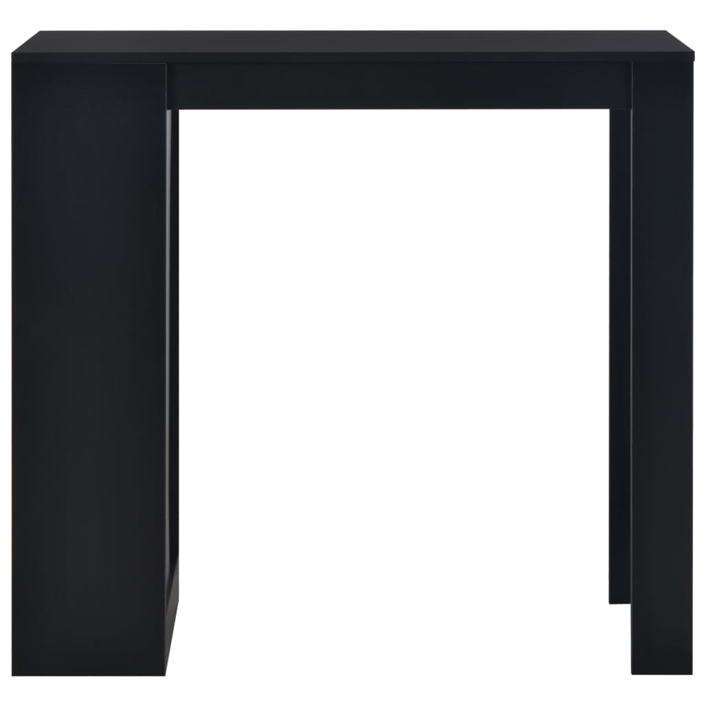Bartafel met schap 110x50x103 cm zwart – afbeelding 2